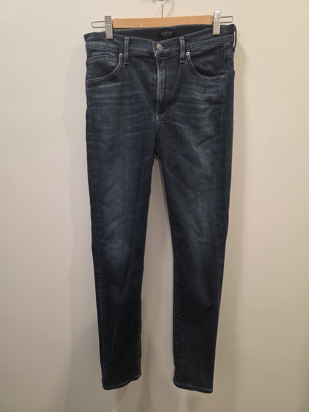 AGOLDE Camille Skinny Jeans Size 28 Dark Wash Stretch Denim Designer USA - Picture 3 of 14